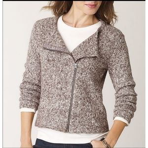 J. Jill Asymmetrical zip sweater